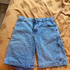 Route 66 Light Blue Denim Cargo Shorts